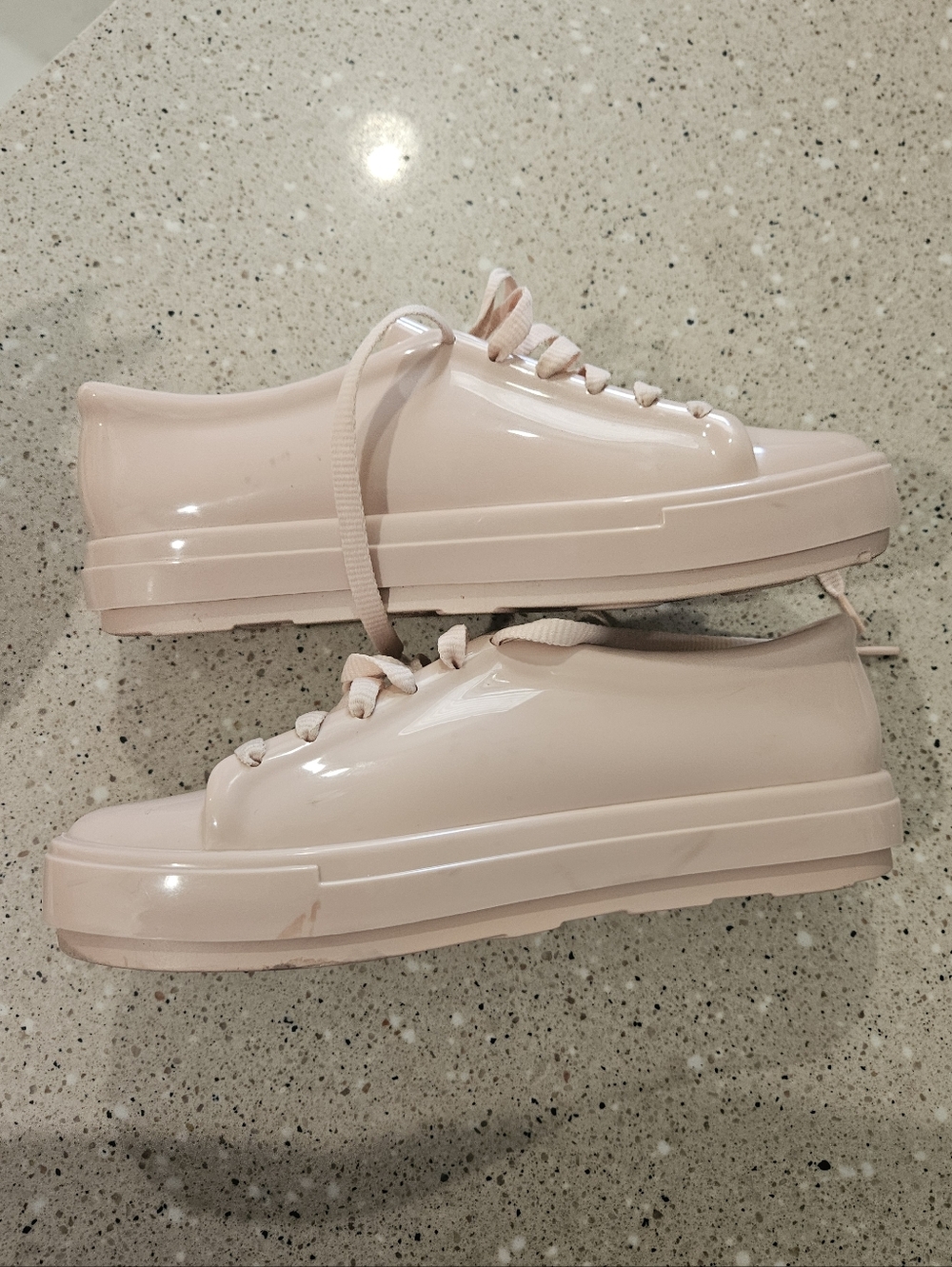 Melissa Pink Sneakers Size 8 Preppy Girlhoodcore Feminine Casual Summer Y2K - Picture 3 of 6